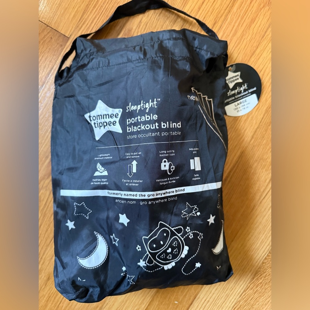 Tommee Tippee Sleeptime Travel Blackout Blind, Ollie The Owl, Large - Picture 4 of 4